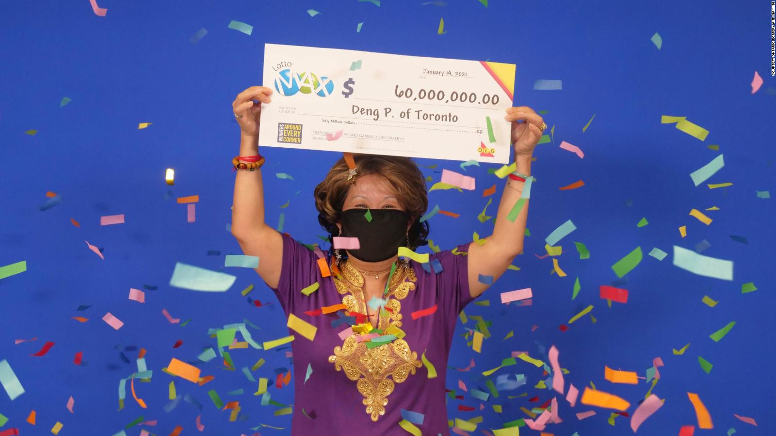 A Woman Who Won A 60 Million Lottery Said She Got The Winning Numbers From Her Husbands Dream 