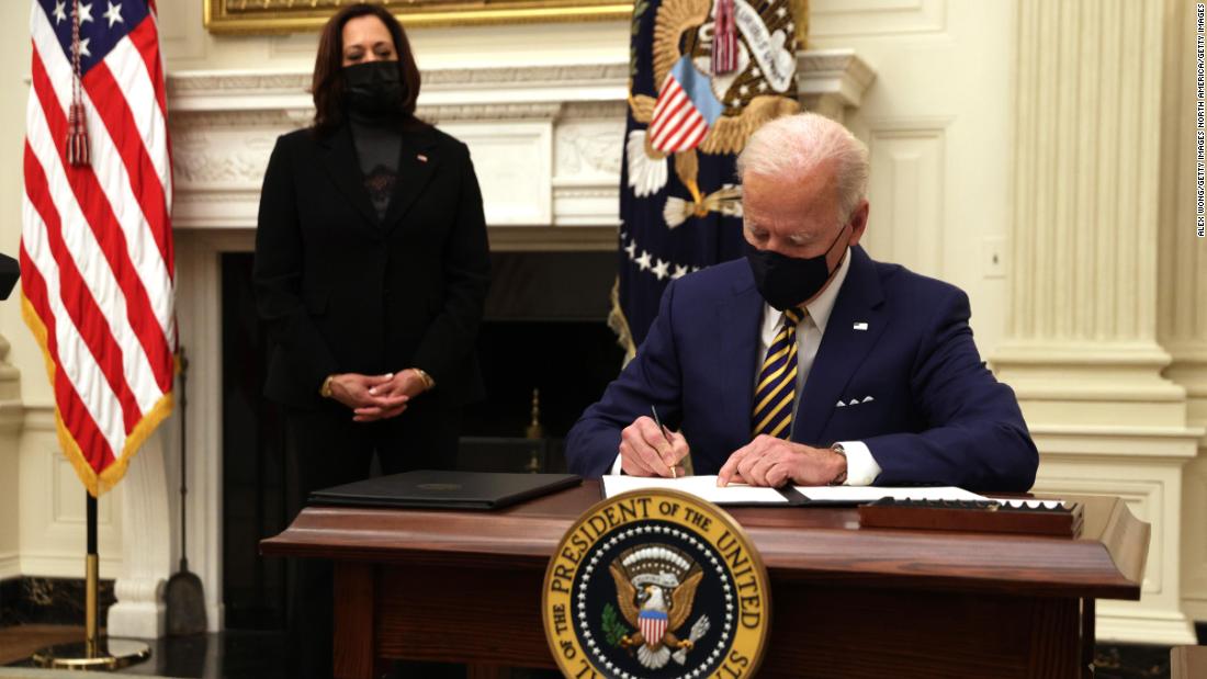 17 executive orders signed by president biden