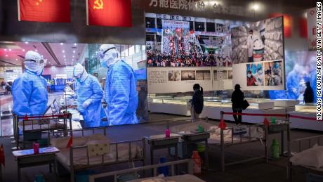 An exhibition, titled "Putting People and Lives First -- A Special Exhibition on the Fight Against Covid-19 Pandemic," celebrates Wuhan's eventual triumph over the coronavirus.