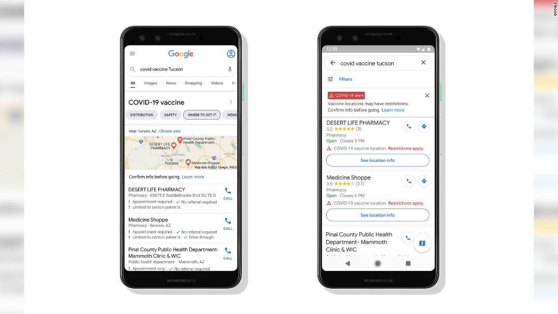 Google Maps will soon display Covid-19 vaccination locations