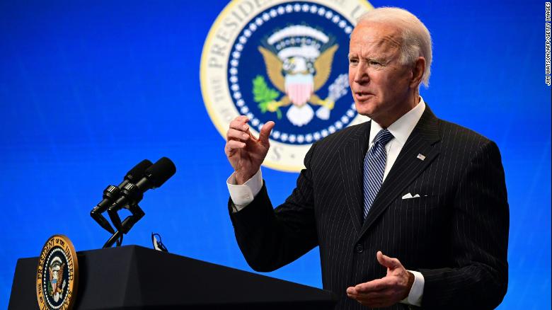 Biden raises the bar on vaccines and suggests US will get to 1.5 million a day