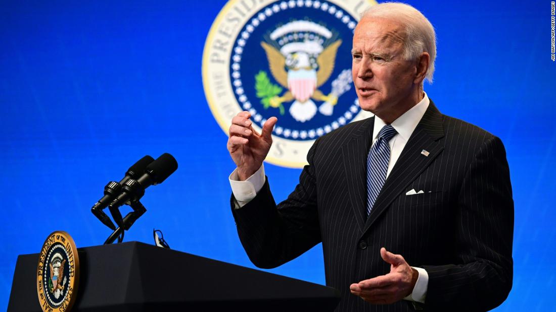Biden raises vaccine benchmark and suggests US gets 1.5 million a day