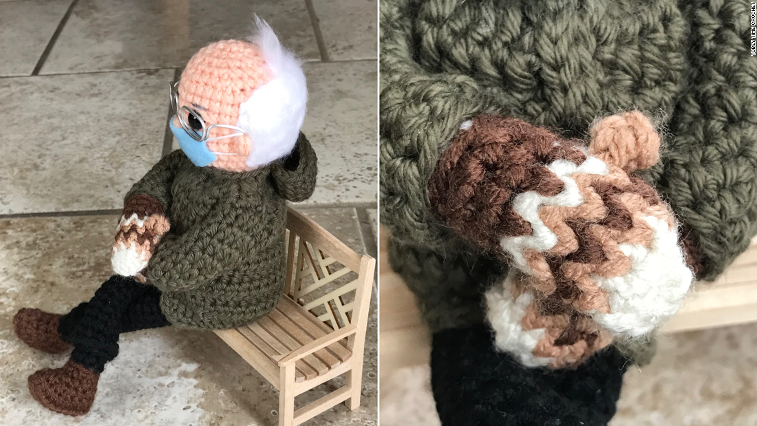 ebay bernie sanders crochet doll