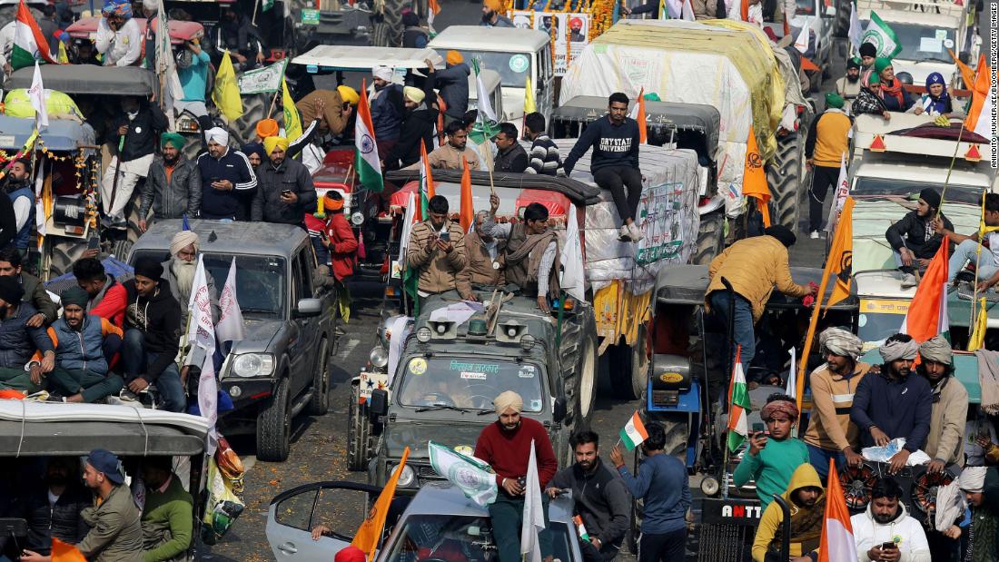 Republic Day 2021: Indian farmers raise their protest by driving tractors to the capital