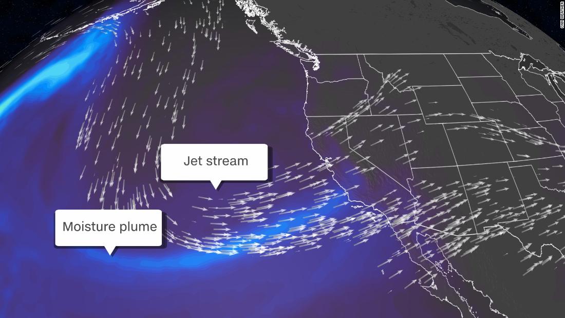 Snow in California: an atmospheric category 3 river will bring snow feet