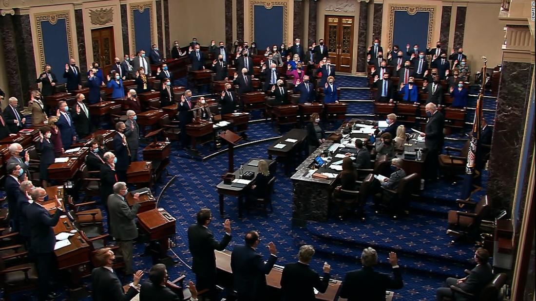 Watch Senators Sworn In For Trumps Second Impeachment Trial Cnn Video 5379