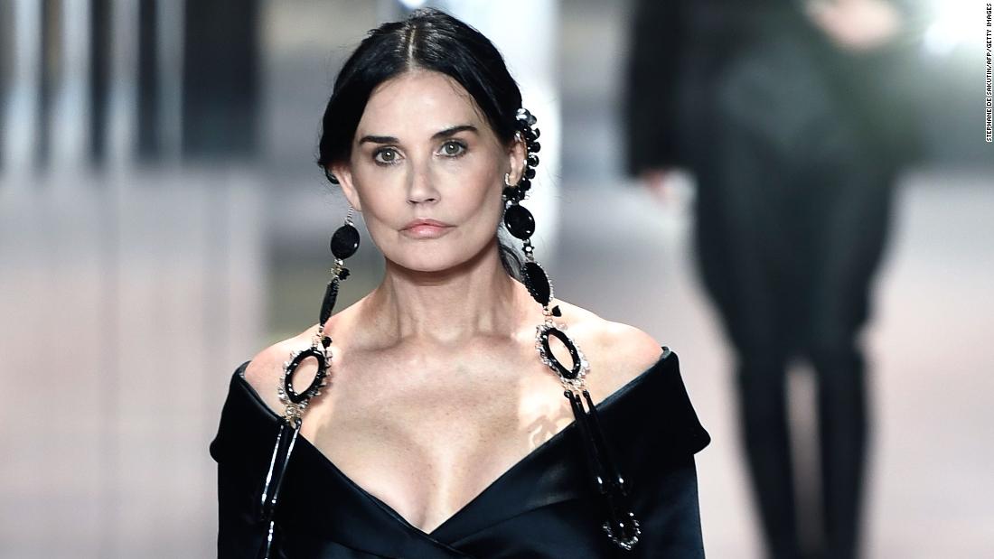 Demi Moore makes a surprise appearance on Fendi’s Paris Fashion Week show for haute couture