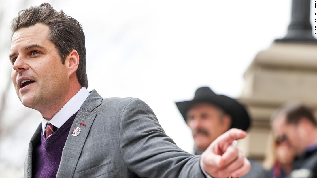 Matt Gaetz rails against Liz Cheney in Wyoming - CNNPolitics