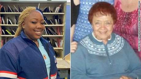 A USPS mail carrier in Chicago helped save the life of an elderly woman who fell and couldn&#39;t call for help. 