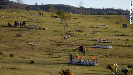Rose Hills Memorial Park and Mortuary, North America&#39;s largest cemetery, is struggling to keep up with demand from Covid-19-related deaths.