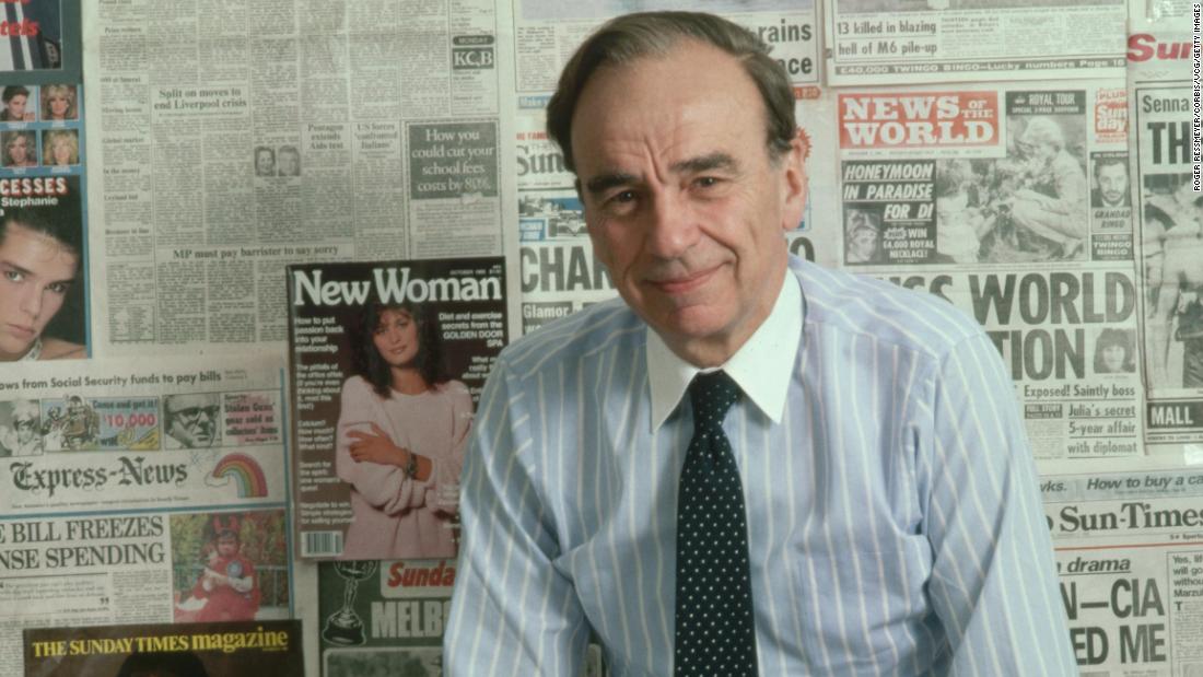 Murdoch poses in front of newspapers and magazines at the New York Post offices in 1985. That year Murdoch became a naturalized US citizen, and he purchased Twentieth Century Fox for $600 million. In 1986, he bought several US television stations and created Fox Broadcasting.