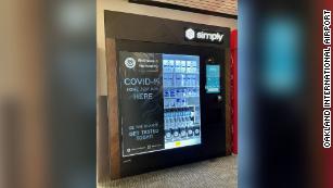 Oakland&#39;s airport is selling Covid-19 tests in vending machines