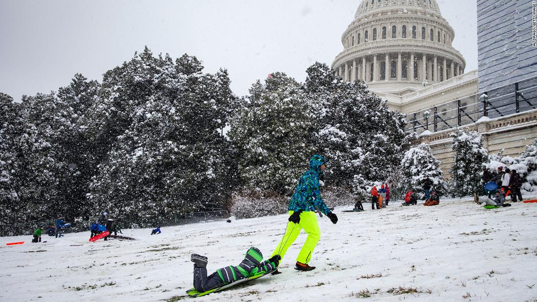 Capitol police reject request to allow sledding