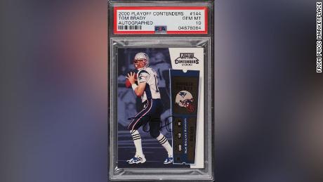 This rare rookie Tom Brady card sold to a private bidder for $555,988 on eBay.