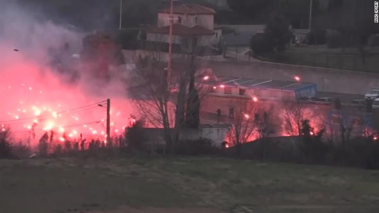 Protesters storm Marseille training ground