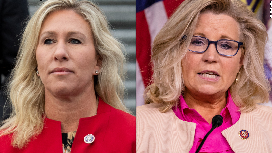 Fox News focuses its anger on Liz Cheney while Democrats are furious with Marjorie Taylor Greene