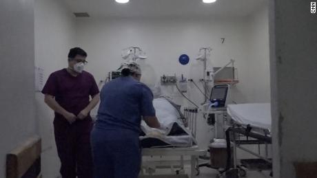Medical teams working at the Cardiovascular Hospital in Soacha, Colombia. 