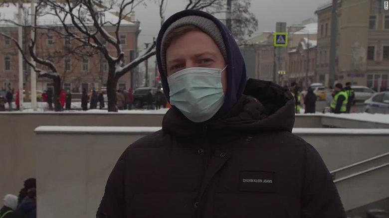 Russian protester on why he is demonstrating amid security crackdown