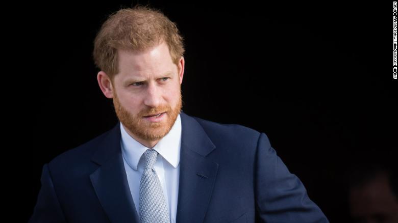 Prince Harry at an event in London, England in January 2020.