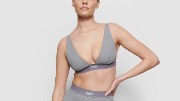 Skims Cotton Plunge Bralette