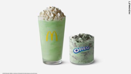 Shamrock Shake and Oreo Shamrock McFlurry returns on February 15.