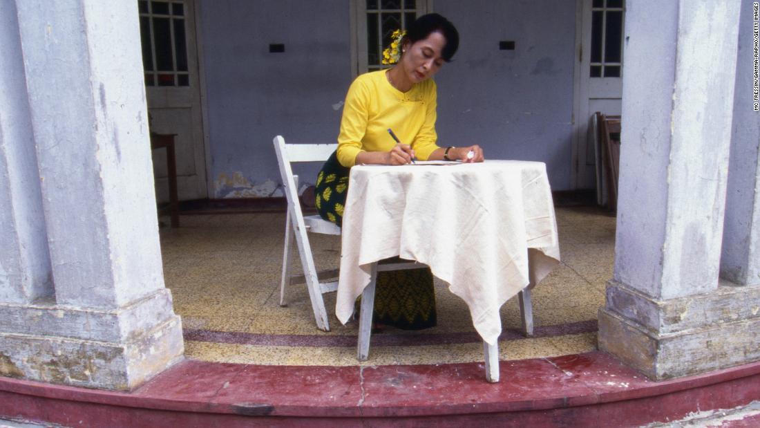 While under house arrest, Suu Kyi won the Nobel Peace Price in 1991. She was honored &quot;for her non-violent struggle for democracy and human rights.&quot;