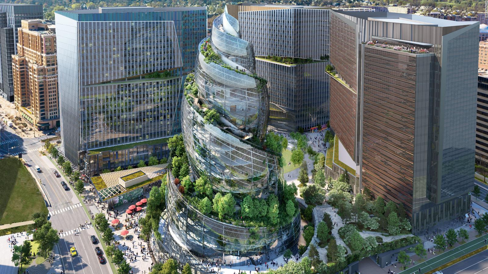 Amazon Unveils Helix Tower For New 2 5b Headquarters Cnn Style