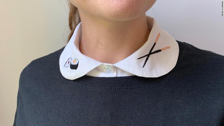 Need a quick Zoom wardrobe hack? Pop on a faux collar