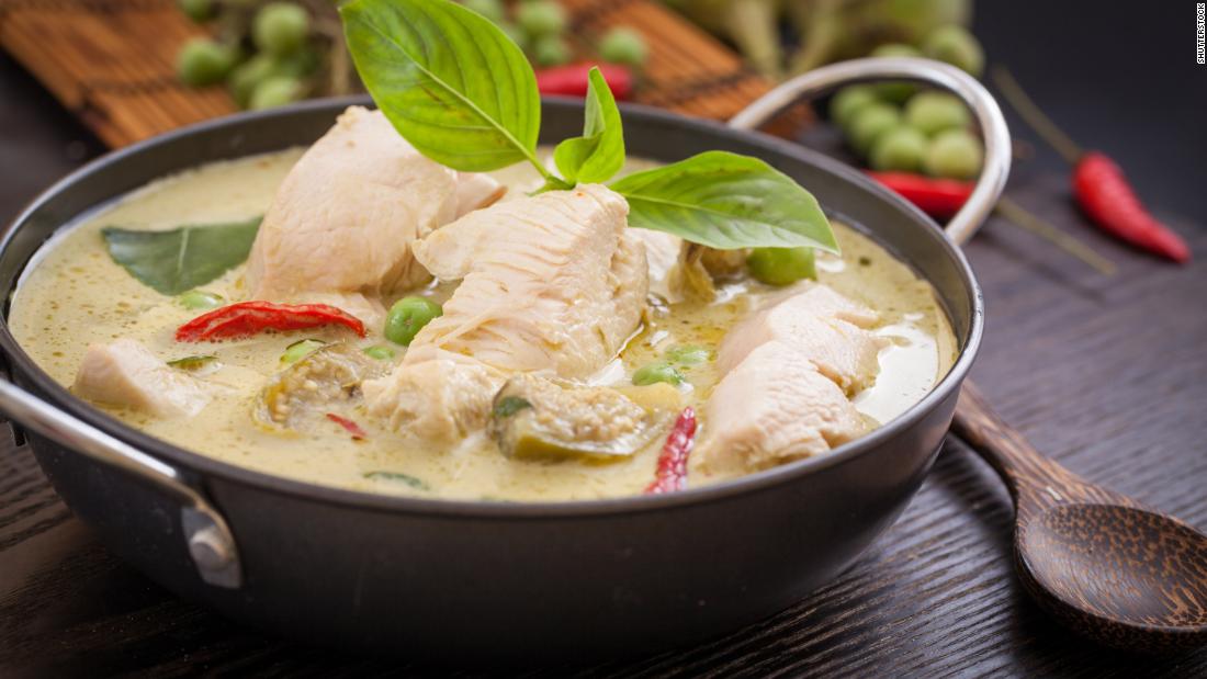 Treat yourself to Thai takeout, like this green curry with chicken, on Saturday.