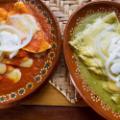 red and green enchiladas STOCK