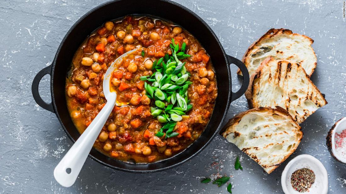 Make a vegetarian chili Wednesday. Why not try this mushroom chickpea stew?