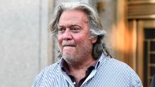 NEW YORK, NY - AUGUST 20: Former White House Chief Strategist Steve Bannon exits the Manhattan Federal Court on August 20, 2020 in the Manhattan borough of New York City. Bannon and three other defendants have been indicted for allegedly defrauding donors in a $25 million border wall fundraising campaign. (Photo by Stephanie Keith/Getty Images)