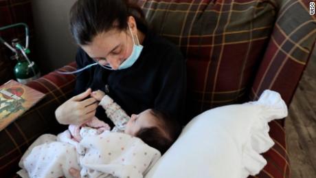 Mom who gave birth while in a coma finally meets her son