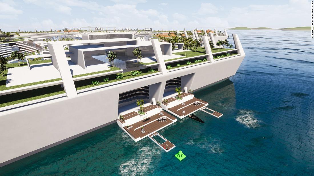The concept of a luxury artificial island where houses cost up to $ 1 billion