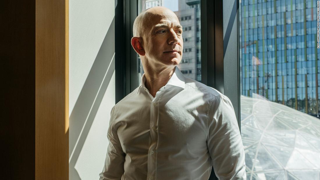 Jeff Bezos, the founder of Amazon, is photographed in Seattle in 2017.