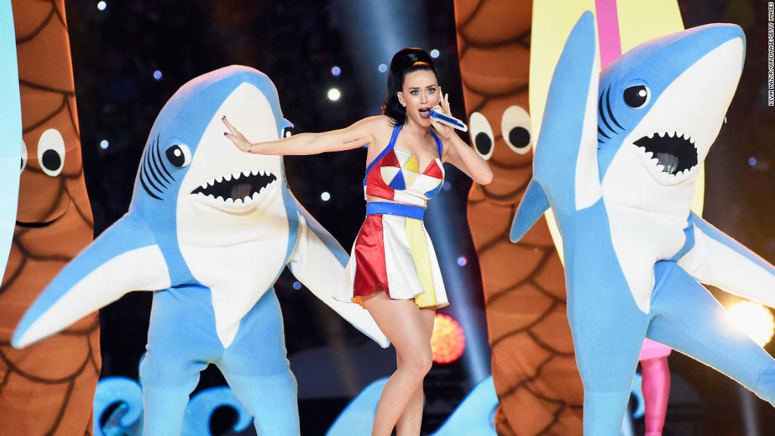Katy Perry was a hit in 2015, but maybe not as much as &quot;Left Shark,&quot; which quickly became a meme.