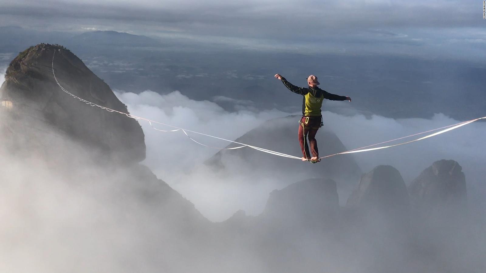 He Takes Highlining To New Heights Cnn Video