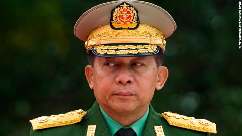 Min Aung Hlaing, commander in chief of the Myanmar armed forces, pictured in Yangon on July 19, 2018. 