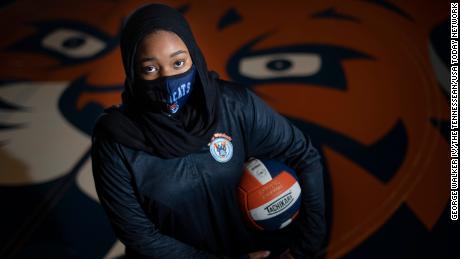 Valor Collegiate Prep freshman volleyball player Najah Aqeel was not allowed to play in a match because she didn&#39;t have a waiver to wear her hijab, which she wears as part of her religious beliefs. 