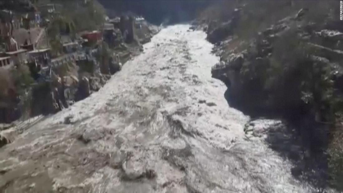 Glaciers burst in India causing flood and evacuation warning