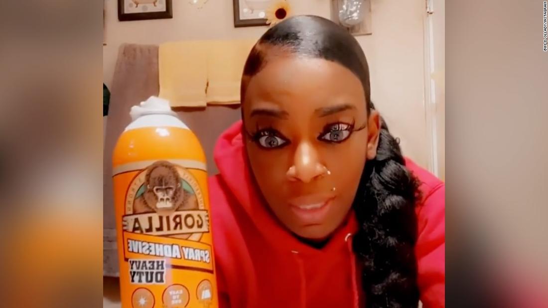 Gorilla Glue responds to viral saga of woman who used adhesive spray on her  hair