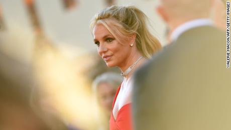 Britney Spears arrives for the premiere of &quot;Once Upon a Time... in Hollywood&quot; on July 22, 2019. 