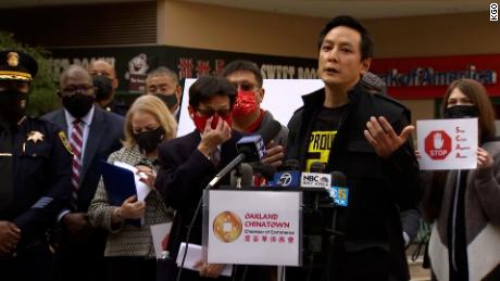 Actor Daniel Wu, who grew up in the Bay, spoke at a news conference on Monday about the anti-Asian prejudice in Chinatown, Oakland.