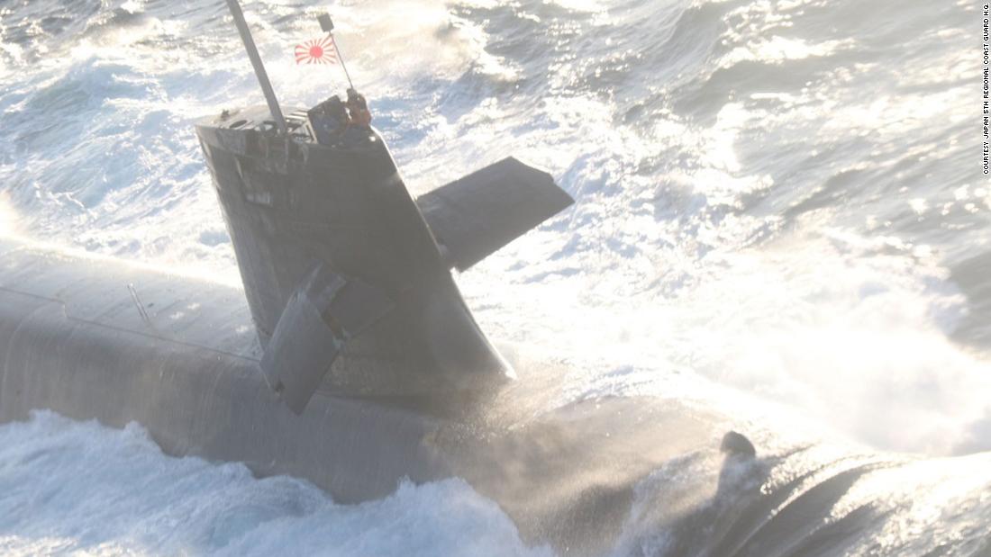 Das japanische U-Boot Soryu kollidierte mit einem Handelsschiff, als es zum Pazifik aufstieg