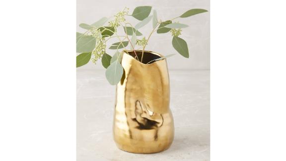 Anthropologie Goldshine Vase