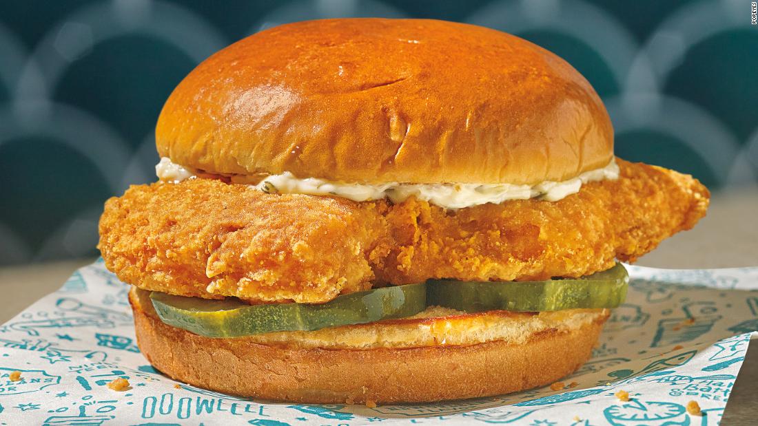 Popeyes' newest creation Its chicken sandwich only with fish CNN