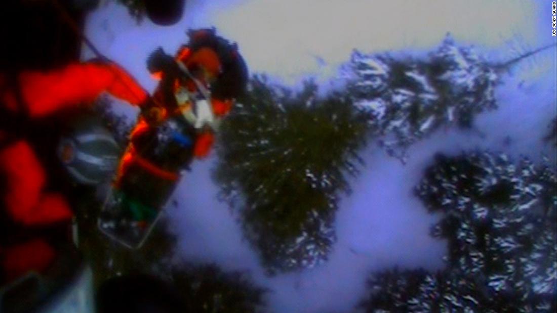 Coast Guard helicopter rescues skier attacked by Alaskan bear