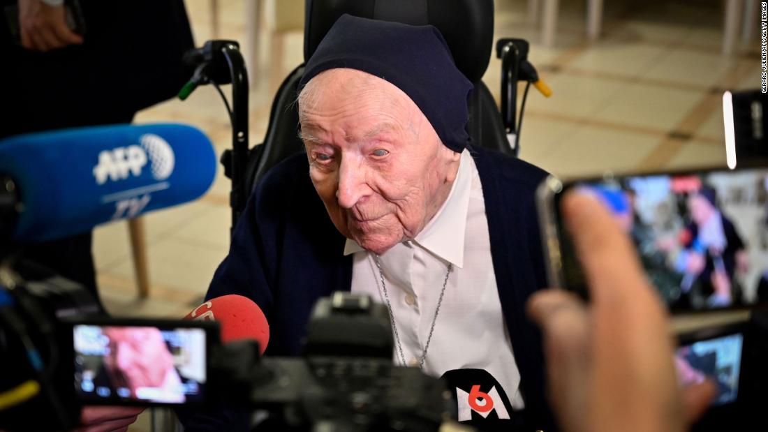 Europe’s oldest person, a 116-year-old French nun, survives Covid-19
