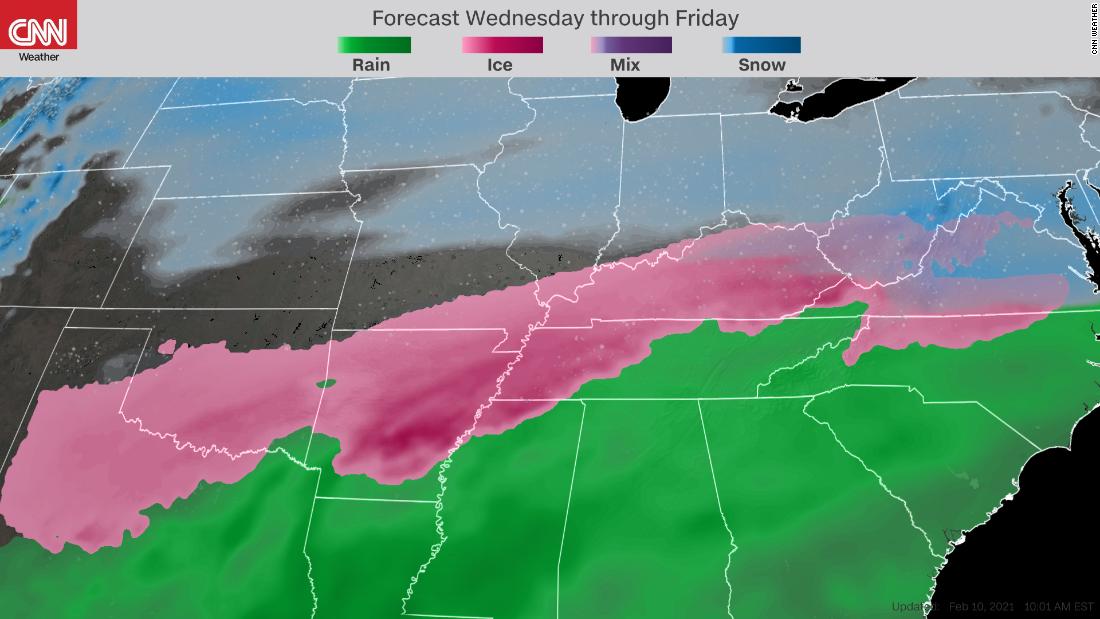 Ice Storm Forecast A Crippling Storm Will Stretch 1 600 Miles Across