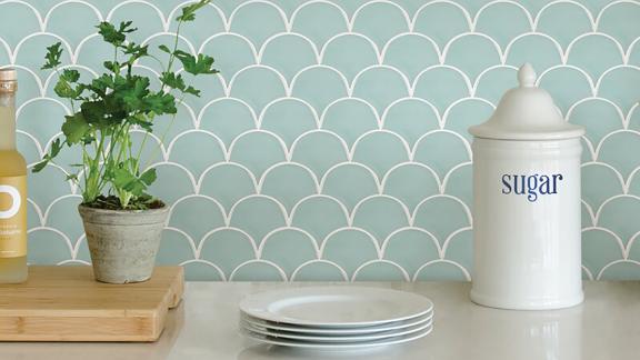 WallPops! 10-Inch-by-10-Inch Resin Peel-and-Stick Field Tile